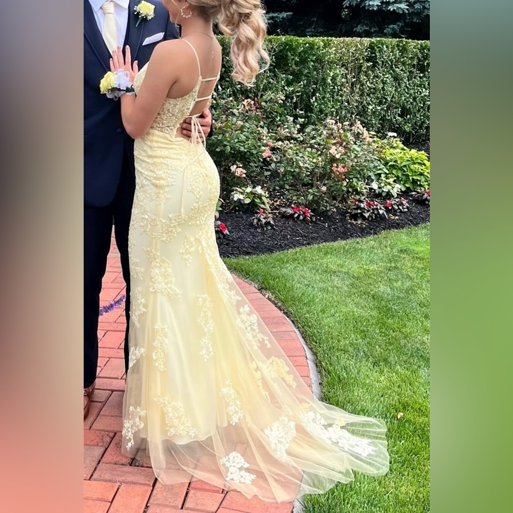 Perfect condition prom dress. Worn once. Dry cleaned after one use. Size 2.
